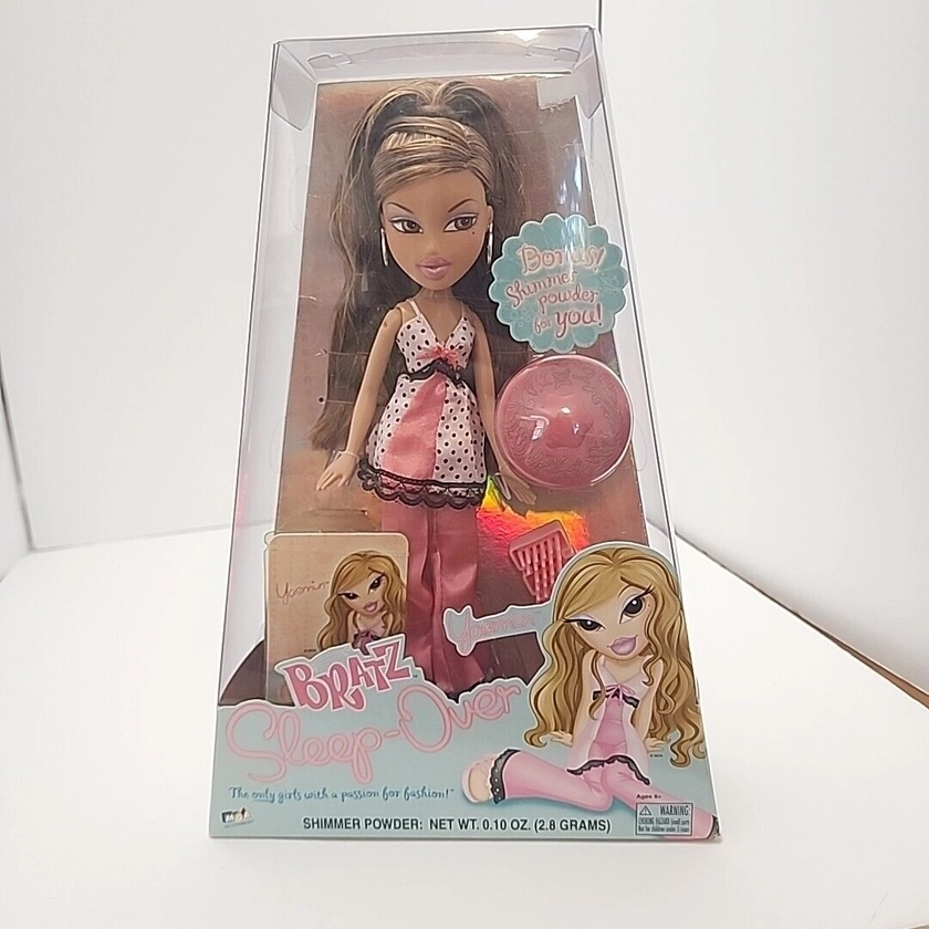 Bratz Fashion Yasmin Sleep-Over Doll with Shimmer Powder NIB New MGA