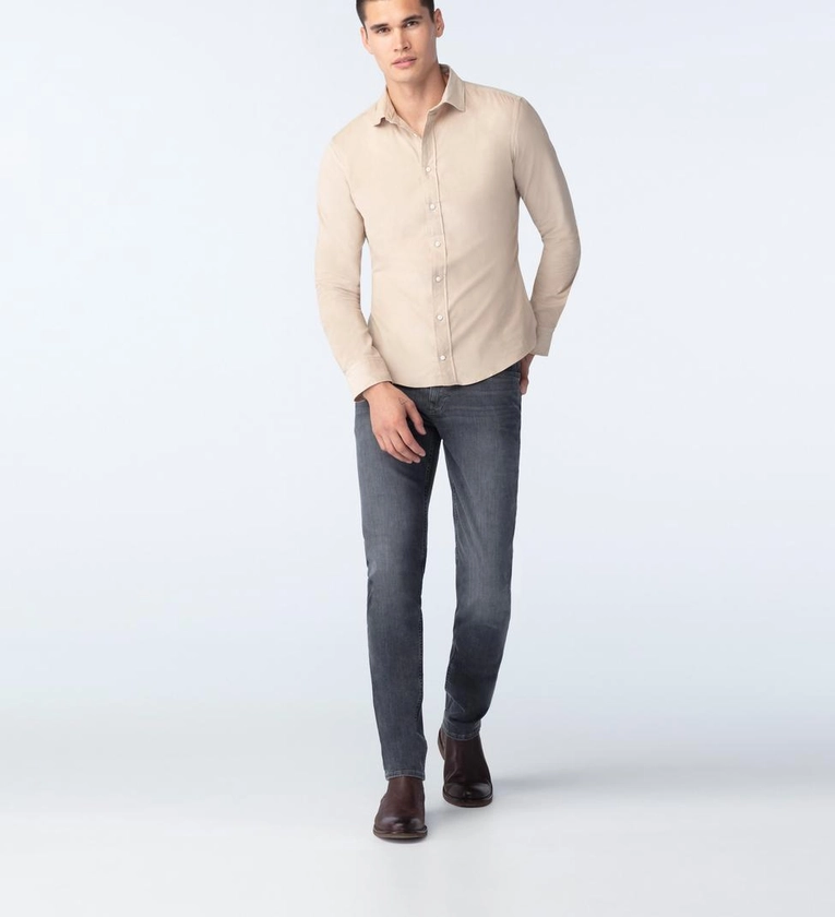 Men's Casual Shirts - Fairwood Corduroy Light Camel Casual Shirt | INDOCHINO