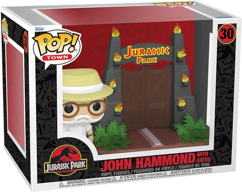 Funko POP! Town #30 Jurassic Park John Hammond with Gates, Target Exclusive