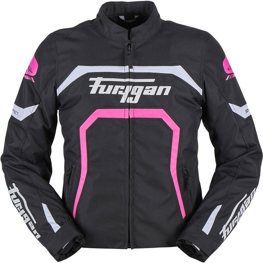 Furygan - Blouson femme Mystic Lady Evo Noir / Blanc / Rose