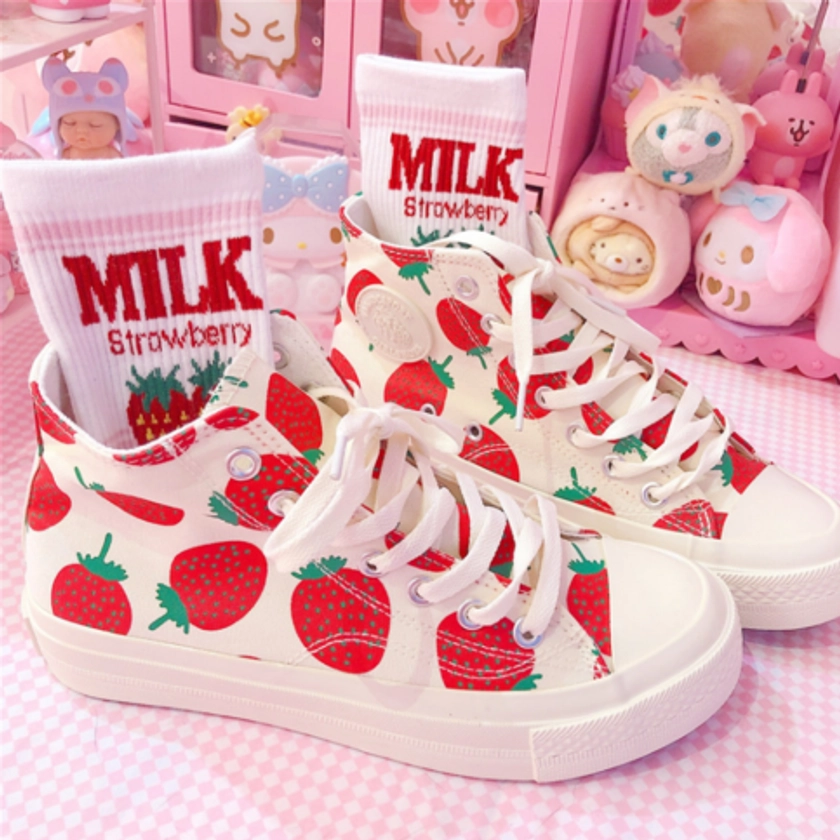 Strawberry Canvas Shoes