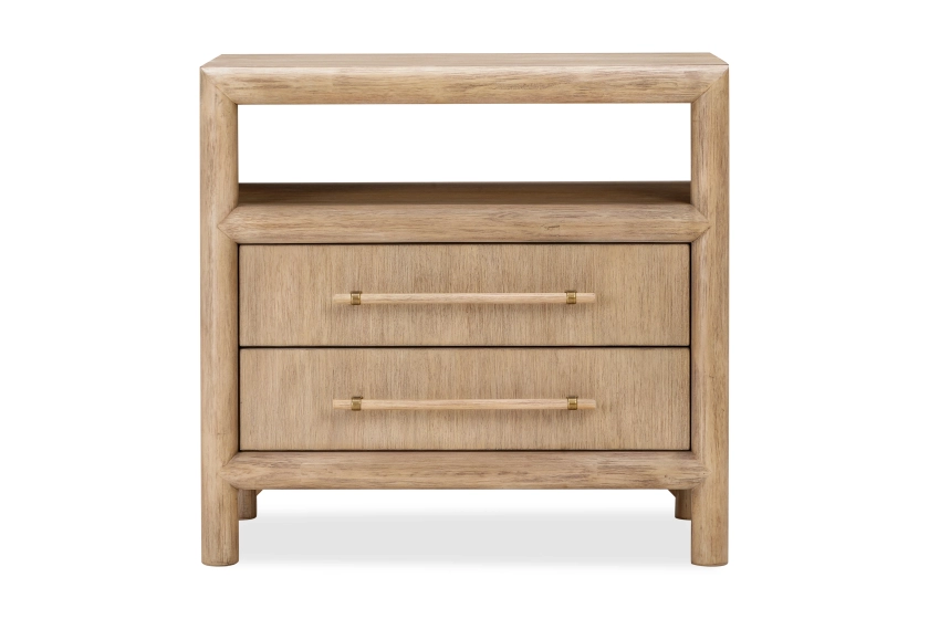 Birch Lane™ Colleen 2 - Drawer Nightstand in Brown | Wayfair