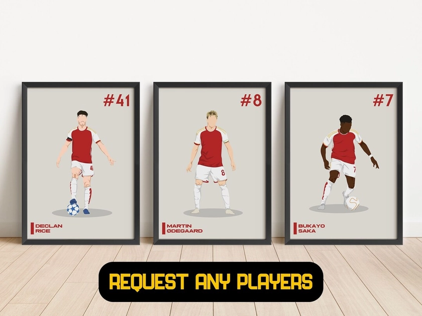 Arsenal Gift Set of 3 Football Posters Gift, Gift for Son/daughter, Arsenal Poster Bundle - Etsy UK
