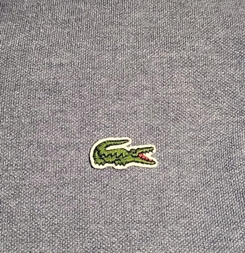 Lacoste Blue Polo Shirt Size 8 Pit To Pit 25”  3XL Alligator