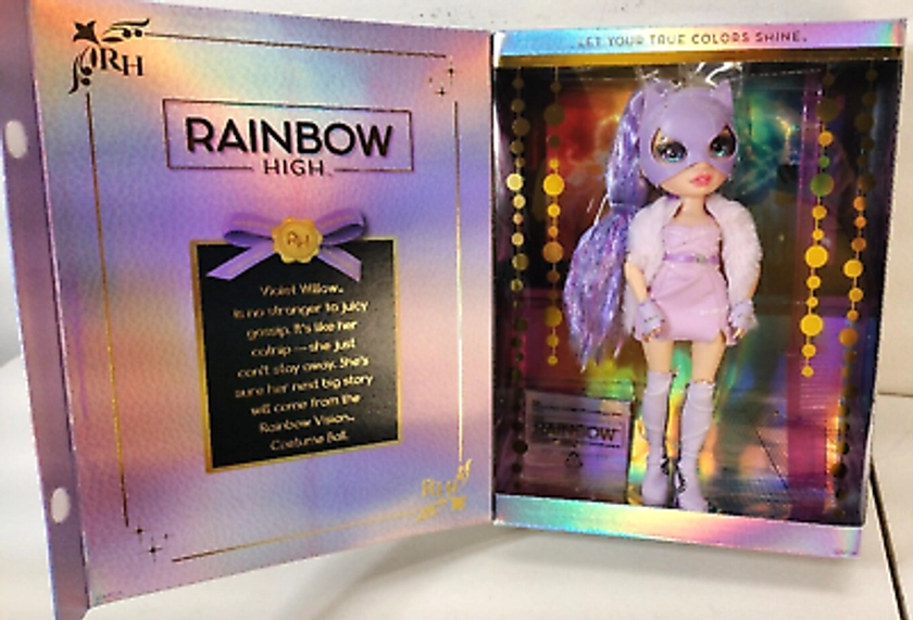 Rainbow High Vision Costume Ball Violet Willow Purple Doll Kids Toy NEW