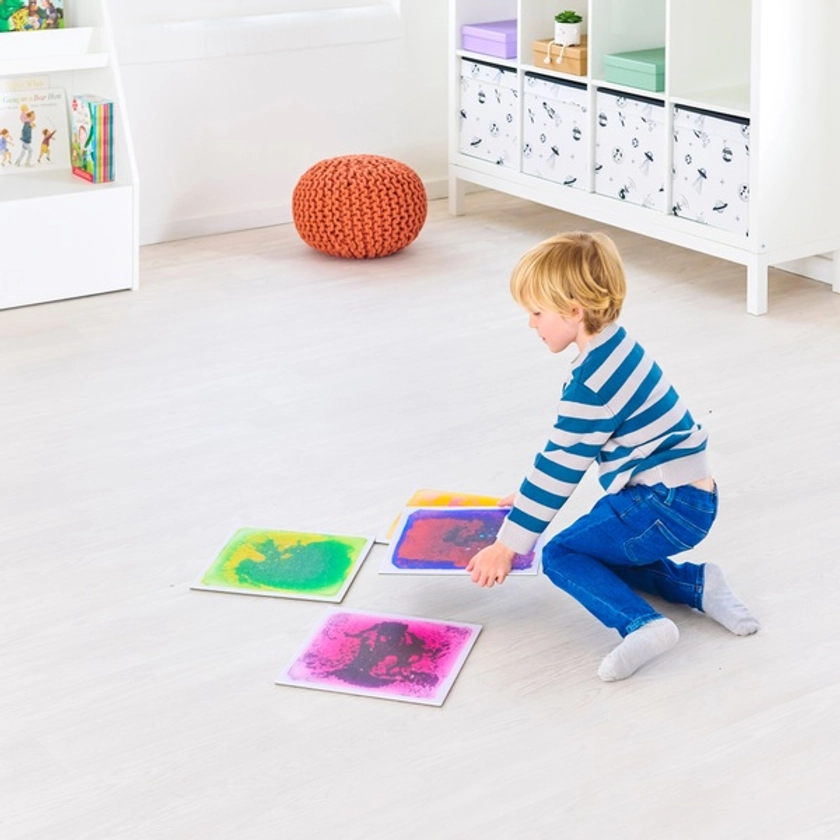 Play Factory Liquid Sensory Floor Play Tiles 4 Pack | Smyths Toys UK