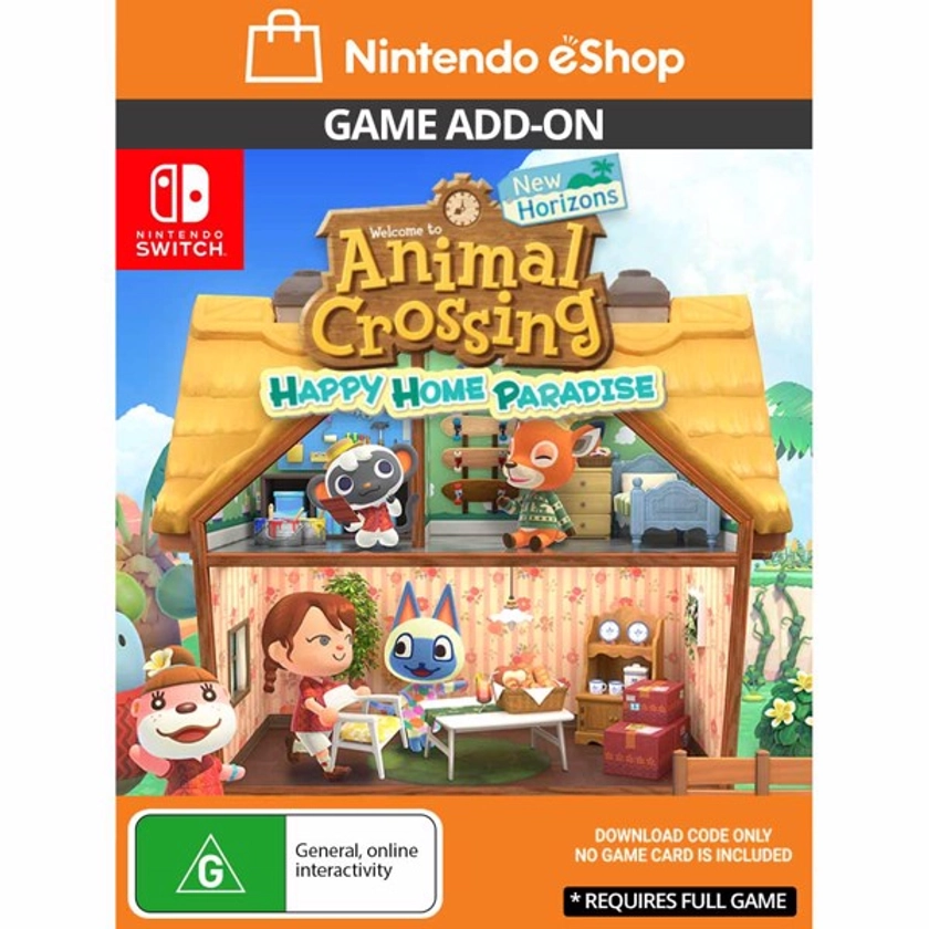 Animal Crossing: New Horizons - Happy Home Paradise (Game Add-On) - Nintendo Switch - EB Games Australia