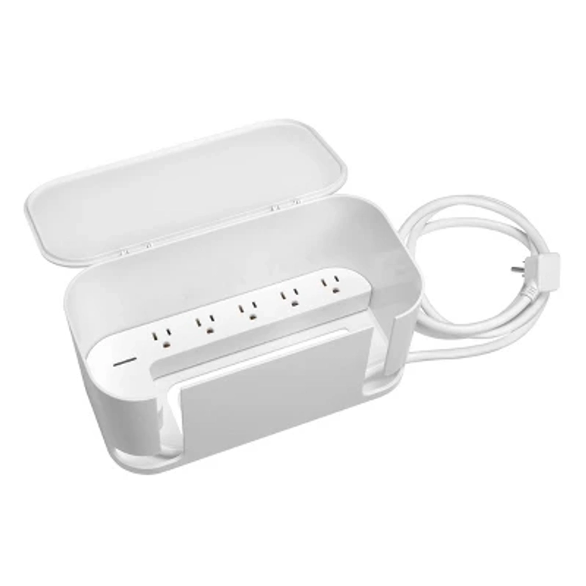 Globe Electric Cord Management Box White