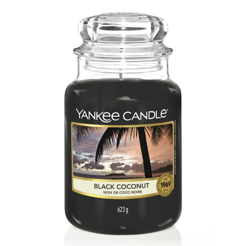 Black Coconut Candela grande Original - Candele Original | Yankee Candle