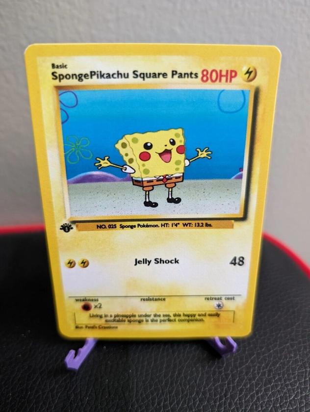 Pokémon Pikachu Custom Card - Funny Pokemon Card - Pikachu Card