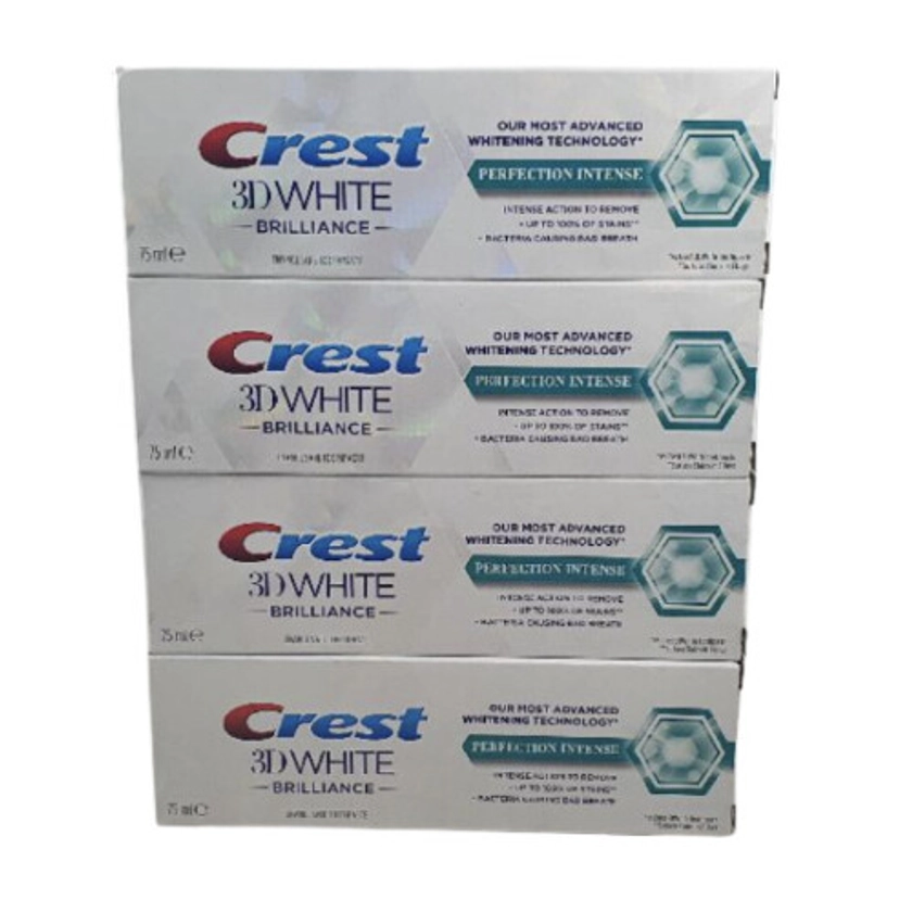 crest 3d white brilliance 75ml tubes x 4 Dated 31.10.2021 on OnBuy