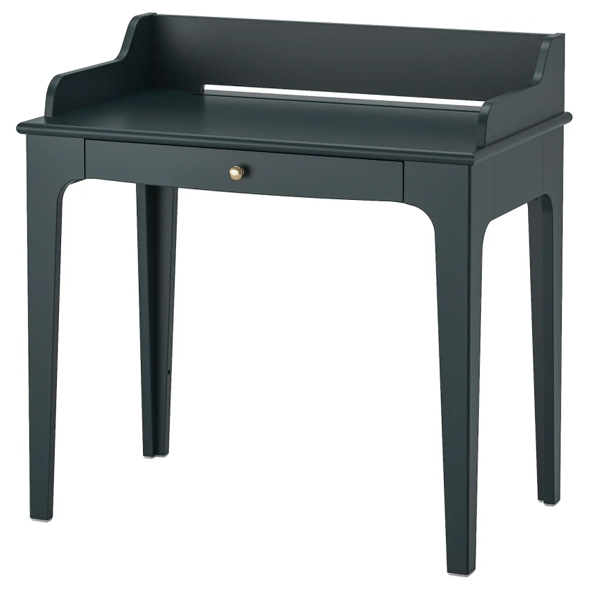 LOMMARP Skrivbord - mörk blågrön 90x54 cm