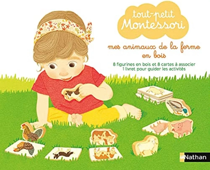 Tout-petit Montessori - Mes Animaux de la ferme en bois - Dès 15 mois