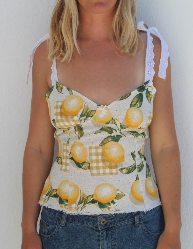 The Meadow Top (In Lemon) - MADE TO ORDER