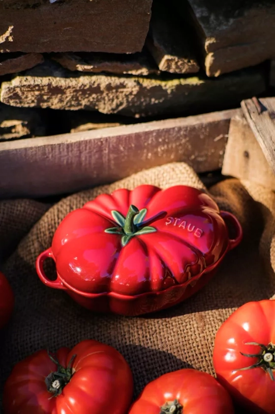 Staub Ceramic 16-oz Petite Tomato Cocotte Baking Dish