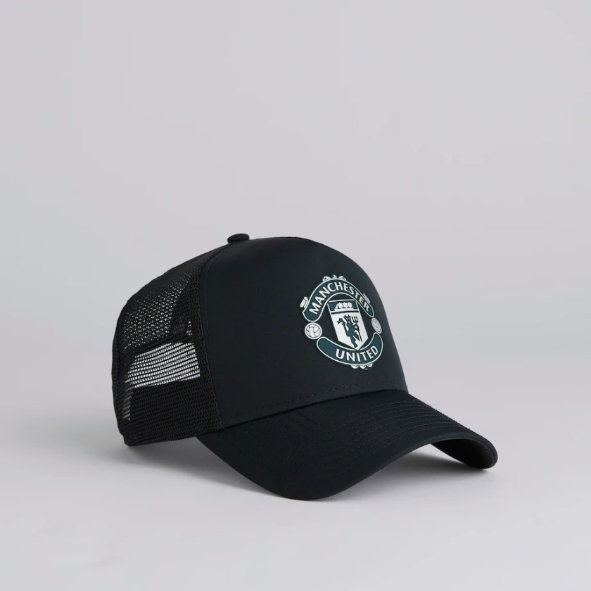 Manchester United Rubber Woven Navy Trucker