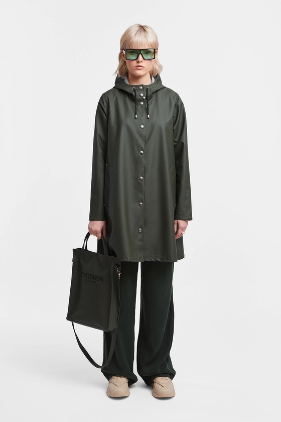 Mosebacke Lightweight Raincoat Green | STUTTERHEIM FR
