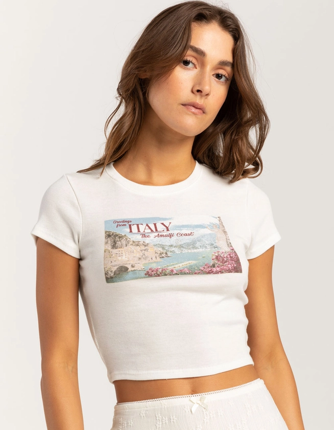 RSQ Womens Italy Baby Tee - CREAM | Tillys