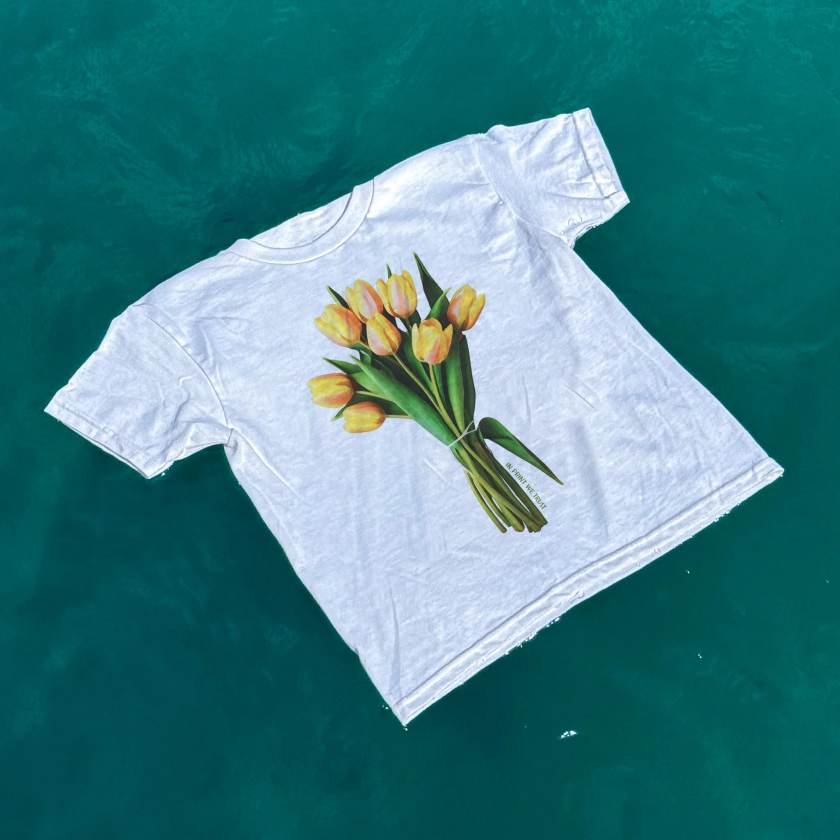 'Tulips' premium baby tee