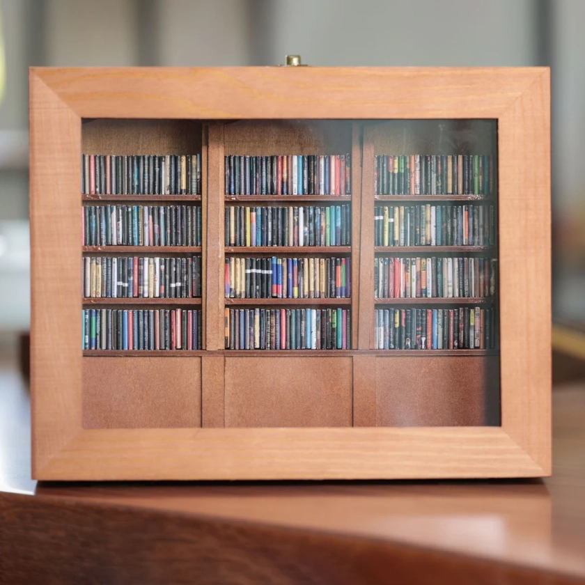 Anxiety Bookshelf Selected，Book Lover Gift，anxiolytic，miniature model bookshelves.Study Decoration