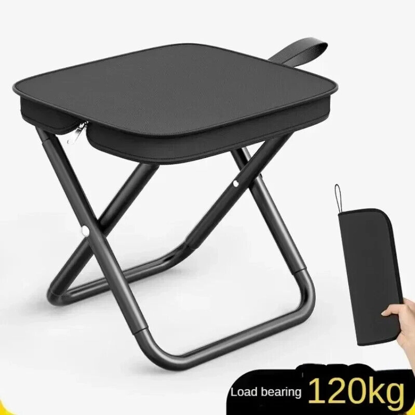 Small Folding Stool Mini Portable Outdoor Camping Chair Foldable Hiking Travel