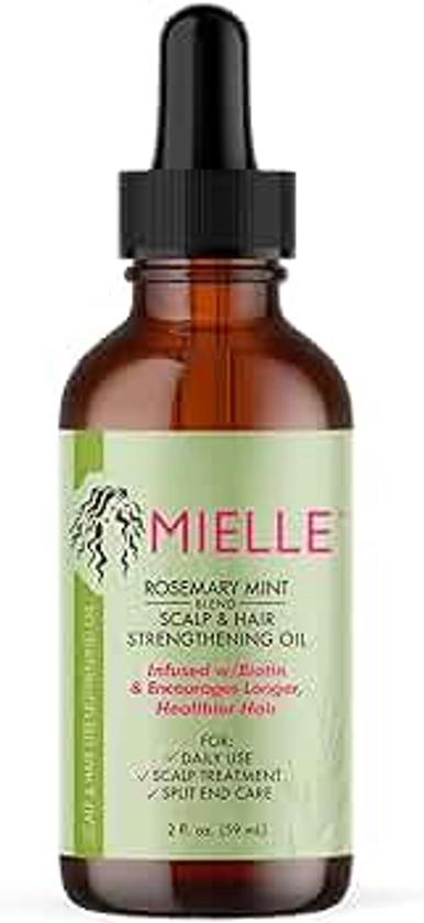 Mielle Organics Rosemary Mint Scalp & Hair Strengthening Oil for All Hair Types, 2 Ounce