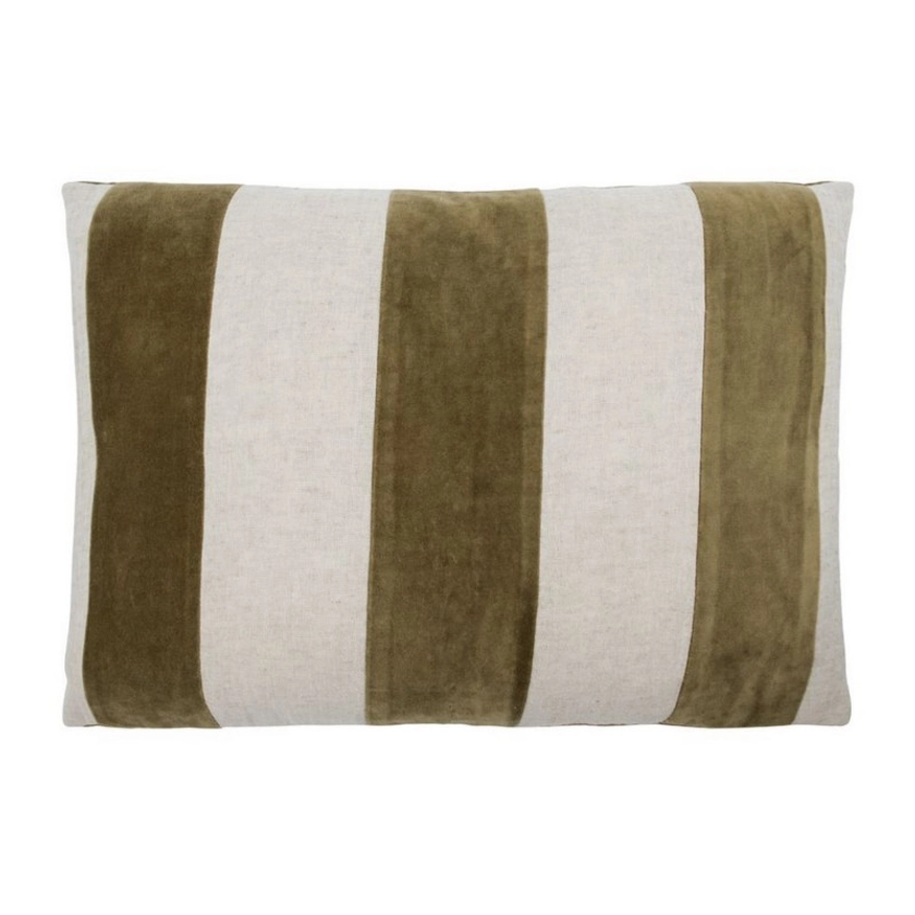 Housse de coussin velours lin Sono