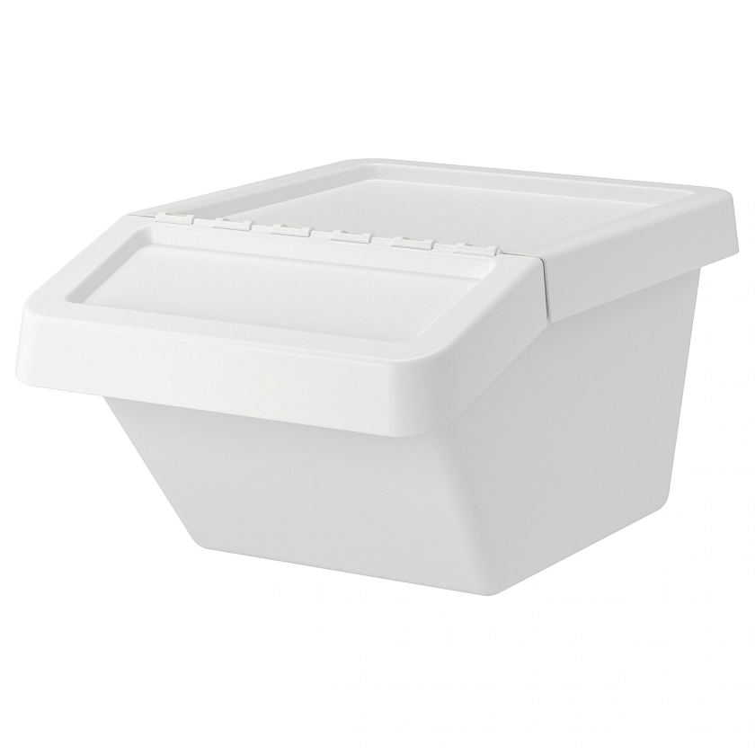 SORTERA Waste sorting bin with lid, white - Get it here - IKEA