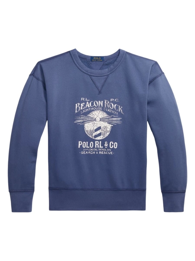 Shop Polo Ralph Lauren Cotton-Blend Crewneck Sweatshirt | Saks Fifth Avenue