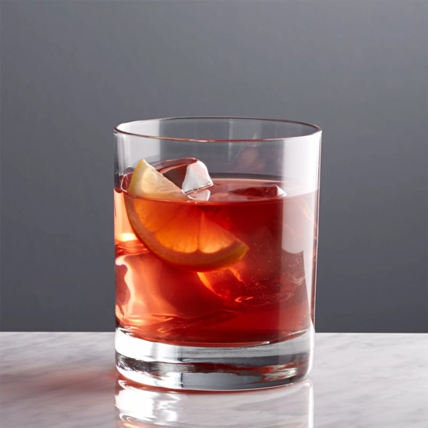 Aspen Double Old-Fashioned Glass + Reviews | Crate & Barrel