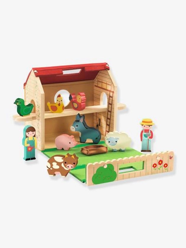 Softi Farm ferme en bois - DJECO - multicolore