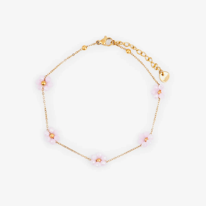 Bracelet Cheville Fleur