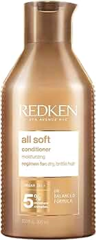 Redken | Après-Shampoing Hydratant pour Cheveux Secs & Sensibilisés, Protéines & Huile d'Argan, All Soft