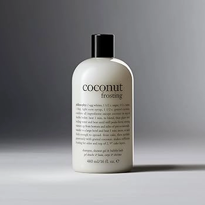 philosophy coconut frosting shower gel | 480ml | bubble bath | body wash | Packaging may vary