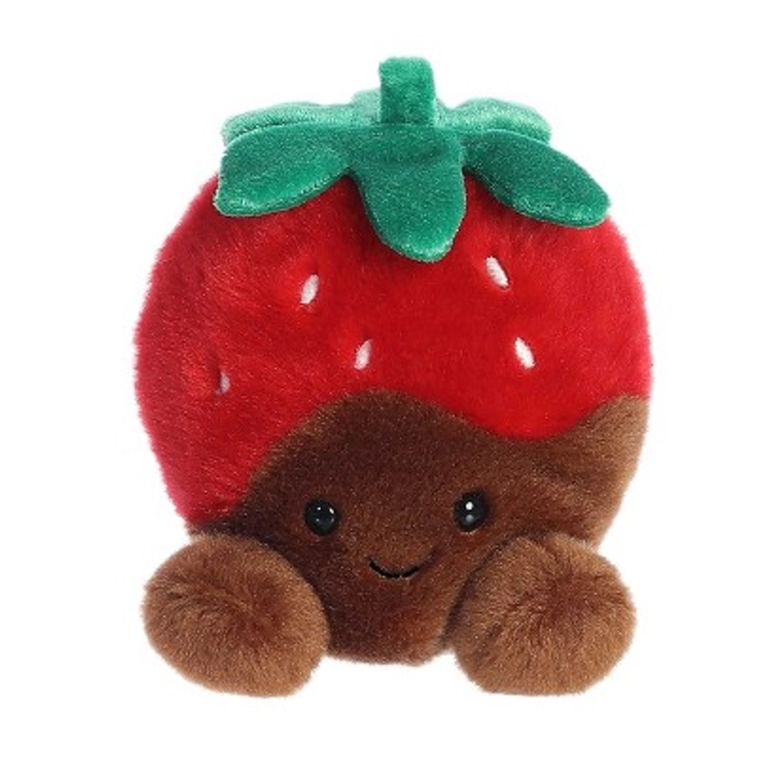 Aurora Mini Valentino Chocolate Strawberry Palm Pals Adorable Stuffed Animal Red 5"