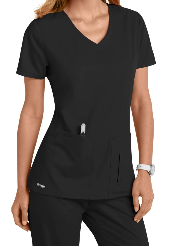 Cora 4-Pocket V-Neck Scrub Top