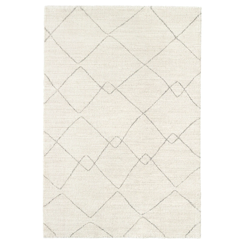 TVERSTED rug, low pile, beige, 133x195 cm - IKEA