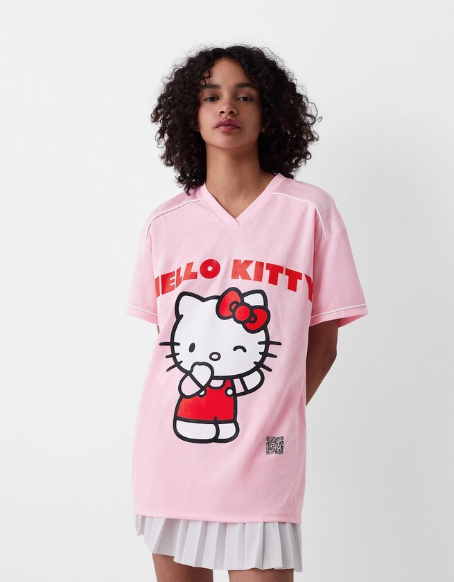 T-shirt Hello Kitty Mania manches courtes filtre numérique - Tee-shirts - BSK Teen
