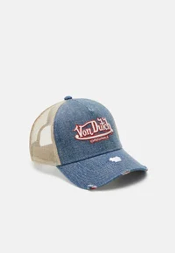 Von Dutch TRUCKER FARGO UNISEX - Casquette - denim/sand/denim bleu foncé - ZALANDO.FR