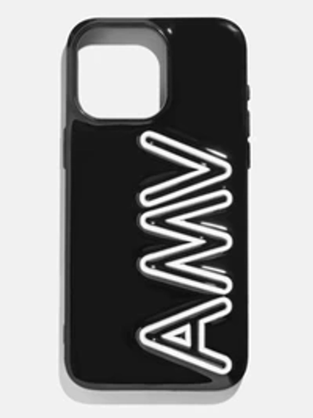 Fine Line Custom iPhone Case - Black/White