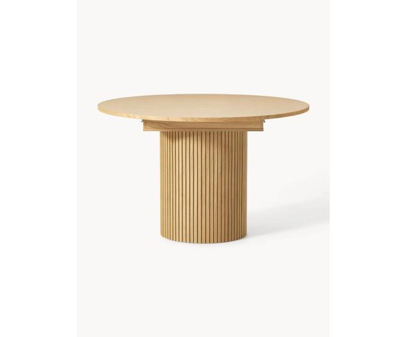 Table extensible avec pied strié Filo, 120 - 160 x 75 cm