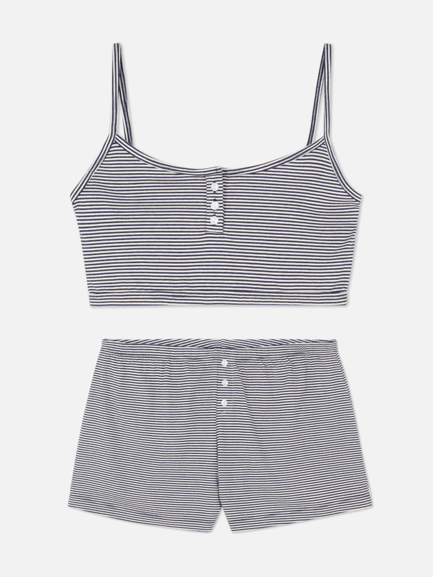 Crop Cami and Shorts Pyjama Set