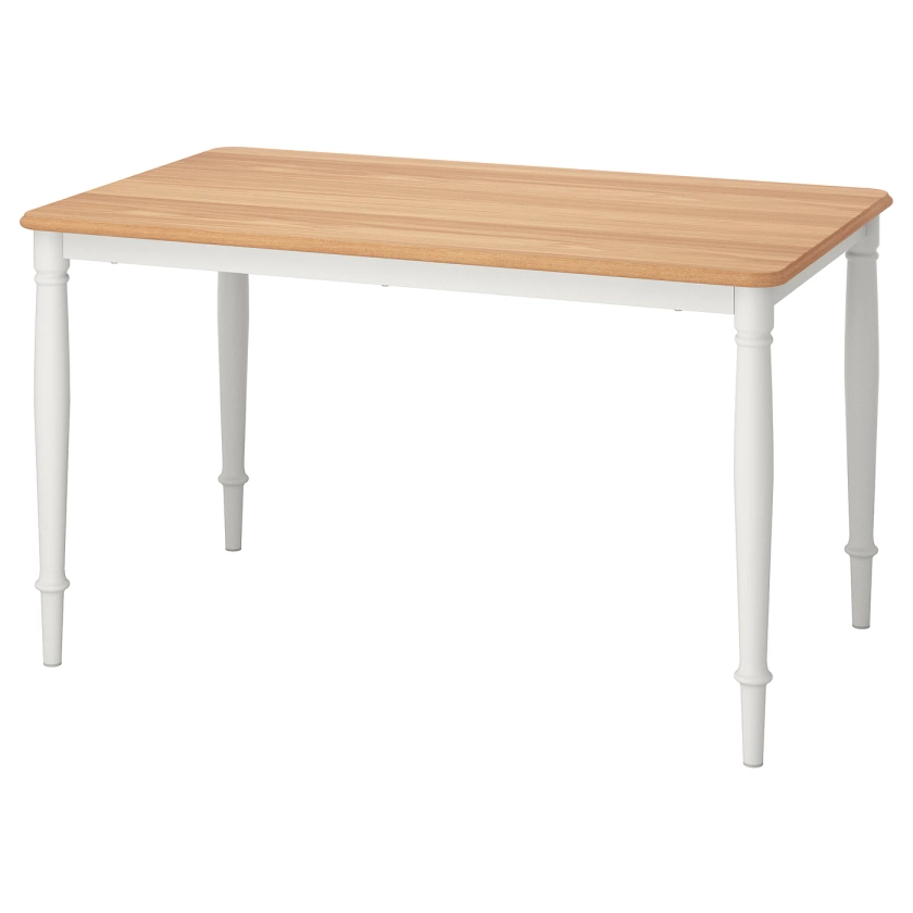 DANDERYD Table, plaqué chêne/blanc, 130x80 cm - IKEA