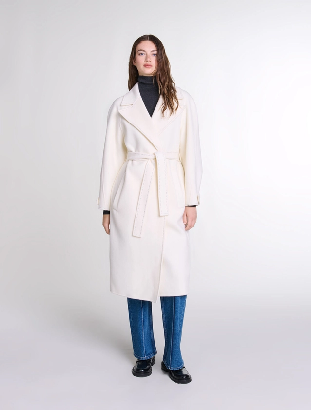 Manteau mi-long double face