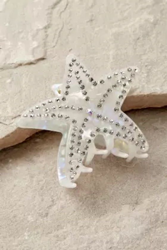 Starfish Diamante Claw Clip