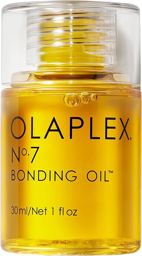 Amazon.com: Olaplex No. 7 Bonding Oil, Concentrated High Shine Oil, Heat Protectant, Visibly Smooths & Softens Hair, Added Color Vibrancy, Up to 72 Hour Frizz Control, For All Hair Types, 1 fl oz : Beauty & Personal Care