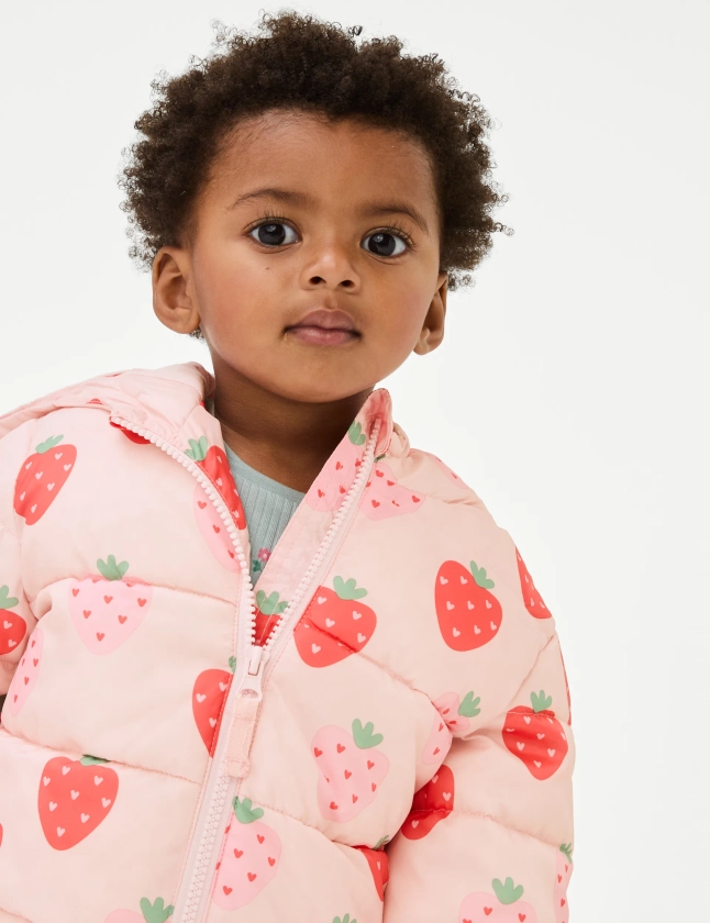 Stormwear™ Strawberry Padded Jacket (0-3 Yrs) | M&S Collection | M&S