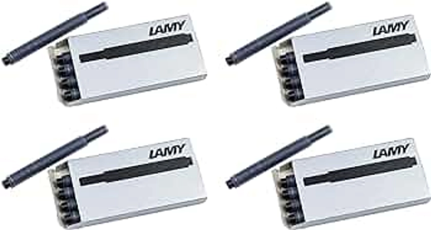 Lamy Black T10 Fountain Pen Ink Cartridges 4 Packs (LAM-T10-BLK4PAC)
