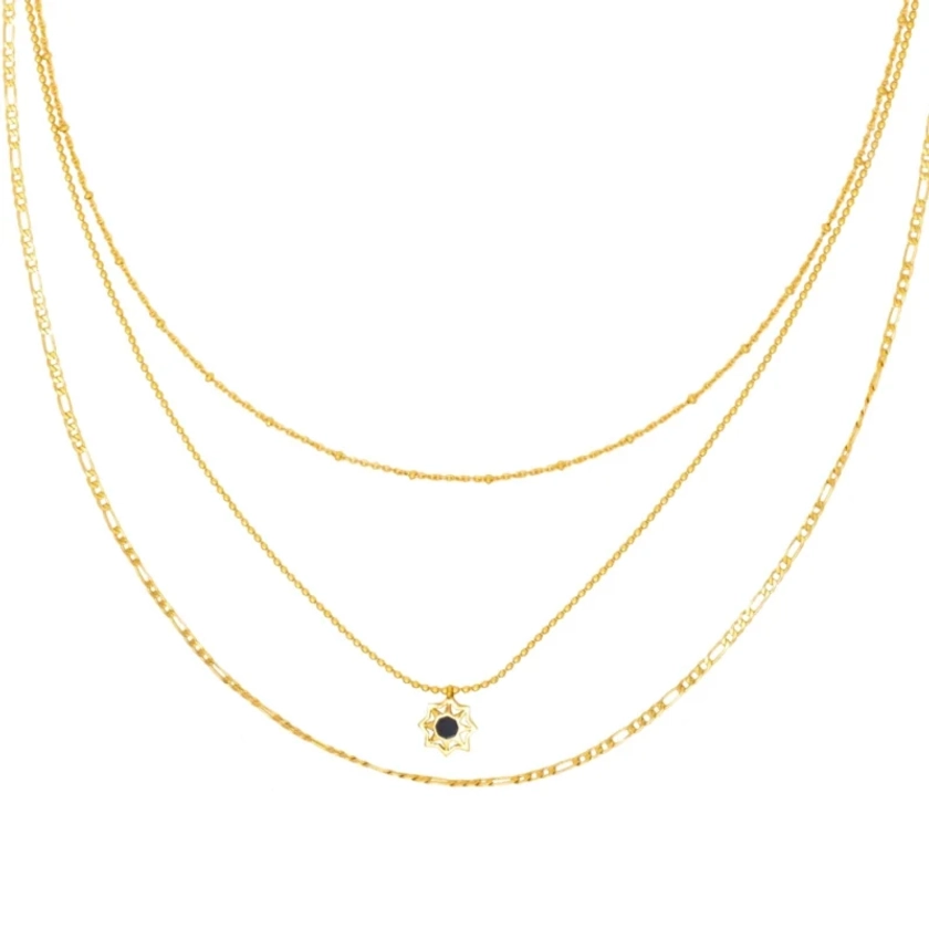 Triple Gold-Plated Rhapsody Necklace