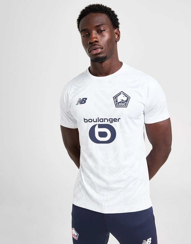 New Balance Maillot d'Avant-Match LOSC Lille Homme Blanc- JD Sports France 